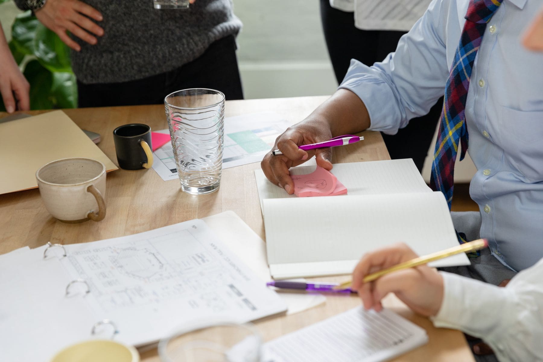 Community leaders in a working meeting